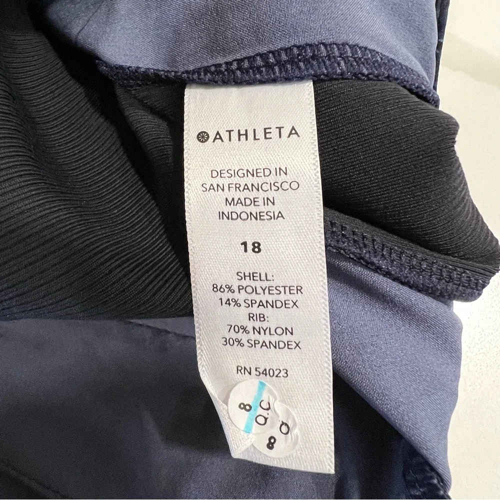 Athleta Nwt Women's Brookylyn Jogger shorts  lightweight size‎ 18 navy alvn